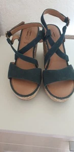 Damen Schuhe mit Keilabsatz Gr. 39 Echt Leder - Bild 1 von 2