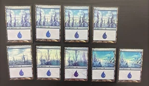 MTG 9X JAPANESE FOIL MIRRODIN ISLAND NM MAGIC THE GATHERING BASIC LAND COMMON - Picture 1 of 6