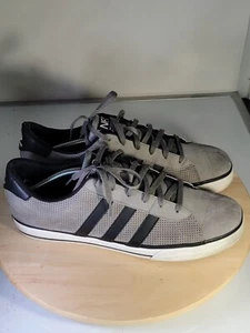 Adidas Mens Size 13 NEO SE Daily Vulc G31795 Gray/Black Casual Shoes Sneakers - Picture 1 of 8
