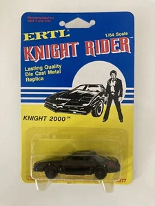 Sealed Vintage Ertl Knight Rider 1982 Knight 2000 Diecast Metal Car 1/64 Carded - Picture 1 of 1