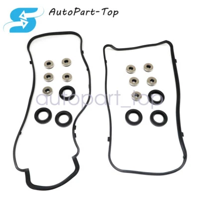 Front/Rear Valve Cover Gasket Set Fit 2008-2017 Honda Acura Pilot MDX V6 US - Image 1 of 4