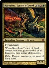 1x Karrthus, Tyrant of Jund LP, English MTG Alara Reborn