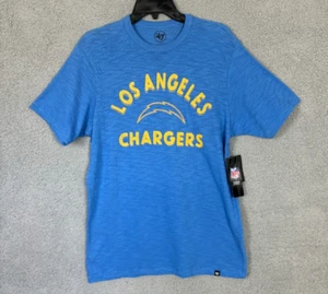 Los Angeles Chargers Mens NFL T-Shirt '47, Blue/Gold Small New With Tag's. - Picture 1 of 8
