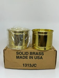 VTG Home Interiors Solid Bristol Brass & Copper 3.25" Decorative Container Pot - Picture 1 of 8