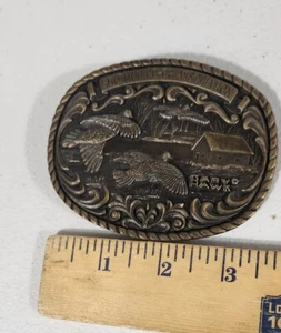 Fibbia da cintura vintage Solomon Co-op Association Kansas prima edizione serie fauna selvatica - Foto 1 di 3