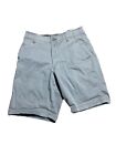 Lee Mens Gray Flat Front Chino Dark Wash Shorts Size 30