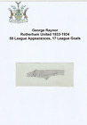 George Raynor Rotherham Bury Sheffield Sweden Juventus Signed Original Autograph