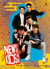 1990 Topps New Kids On The Block Sticker #18 Donnie Jordan Joey Jon Danny 🔥 A