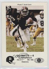 1984 Jogo Ottawa Rough Riders Police JC Watts Rookie RC
