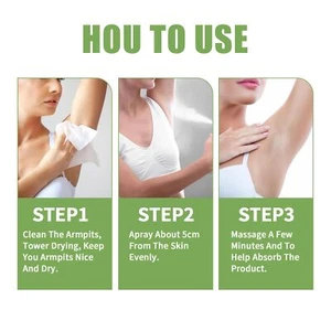 4pcs Armpit Refreshing Antiperspirant Spray 30ml Long Lasting Mild Anti Pers BBY - Picture 1 of 12