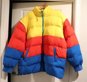 LEGGO X TARGET HERREN GEFÜTTERTE JACKE BLOCKSTREIFEN ROT BLAU GELB AQUA REISSVERSCHLÜSSE 3XLT - Bild 1 von 10