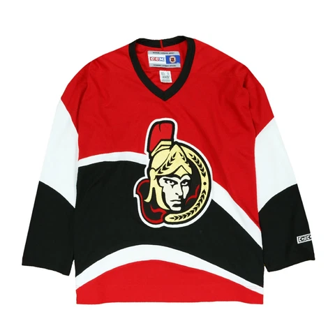 Vintage Ottawa Senators CCM Hockey Jersey Size 2XL Red 90s NHL Cover