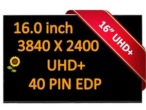 For HP Zbook Fury Studio 16 G10 UHD+ 4k 120hz LCD Display 16.0" 3840x2400 40pins - Picture 1 of 4