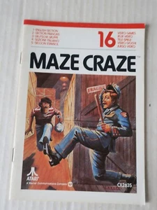 NOTICE MAZE CRAZE N° 16 -- pour ATARI - MANUEL INSTRUCTION - BOOKLET - Picture 1 of 2
