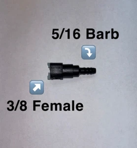 3/8 x 5/16 Quick Connect fuel line fitting 800-085 - Bild 1 von 2