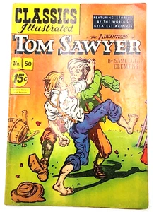 Tom Sawyer, The Adventures of - Classics Illustrated No 50, Gilberton Co. 1948 - Picture 1 of 6