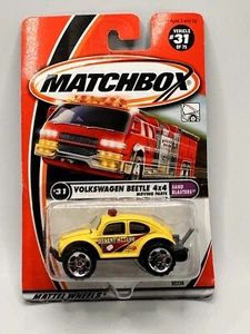 Matchbox Volkswagen Beetle 4 X 4 Desert Rescue Yellow Die Cast 1:64 - Picture 1 of 6