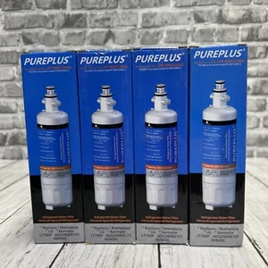4 Pack PurePlus PP-RWF1200A / PP-RWF1200AS Refrigerator Water Filter Replacement - Picture 1 of 4