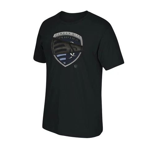 Sporting Kansas City MLS Licensed Men's "Unearthed" Black Short Sleeve T-Shirt Cover
