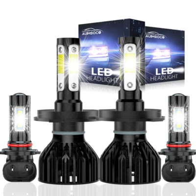 6K LED Headlight Hi/Lo Beam + Fog Light Bulbs Kit FOR Toyota Tacoma 2005-2011 - Image 1 of 4