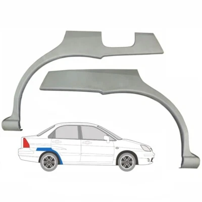 SUZUKI LIANA 2001- REAR WHEEL ARCH REPAIR PANEL REAR WING / SET OF 2 / PAIR - Image 1 of 4