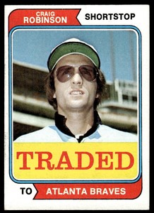 1974 Topps Craig Robinson Atlanta Braves #23T