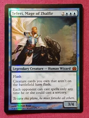 Magic The Gathering FROM THE VAULT LEGENDS FOIL TEFERI MAGE OF ZHALFIR MTG FTV - Image 1 of 2