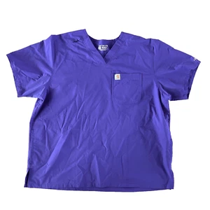 Carhartt Force Unisex Scrub Top Size XXL - Purple - Picture 1 of 3