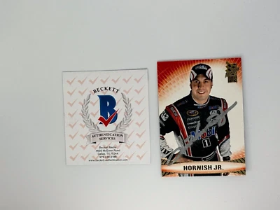 SAM HORNISH JR. AUTO BECKETT AUTHENTICATED AUTOGRAPH PRESS PASS VIP - Image 1 of 2