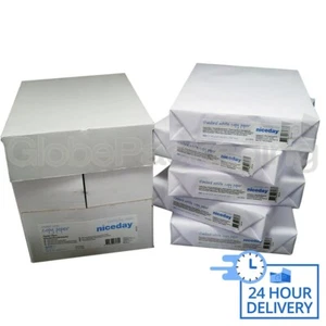 50 REAMS x A4 GENUINE NICEDAY COPIER PAPER 80gsm - 25000 SHEETS *24HR DEL* - Afbeelding 1 van 6