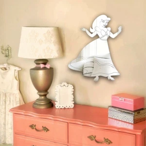 Children Kids Nursery Acrylic Wall Mirror Safe Strong Shatter Resistant Princess - Picture 1 of 5