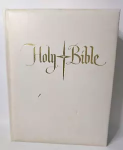 HEILIGE BIBEL King James Version große weiße Kneipe guter Rat. Vintage Tischplatte 1963 - Bild 1 von 15