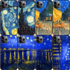 Van Gogh Starry Night oil painting Protective Cover for iPhone 15 Pro phone Case - Picture 1 of 36