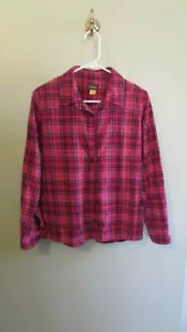 Cabela's Women's Button Flannel Long Sleeve Shirt Size Medium Pink - Picture 1 of 3