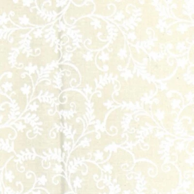 100% Cotton Craft fabric metre Fat Quarter john louden Mystic ivory tone on tone - Image 1 of 4