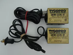 TYCO PRO MODEL 910J HO SPIELZEUG TRAFO / NETZTEIL ~ 2 STCK ~ GETESTET @ 18,5 V DC - Bild 1 von 3