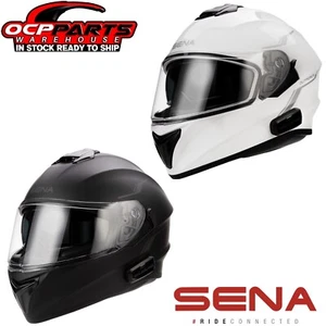 NEW SENA OUTFORCE SMART BLUETOOTH INTERCOM FULL-FACE HELMET - PICK COLOR & SIZE - Picture 1 of 16