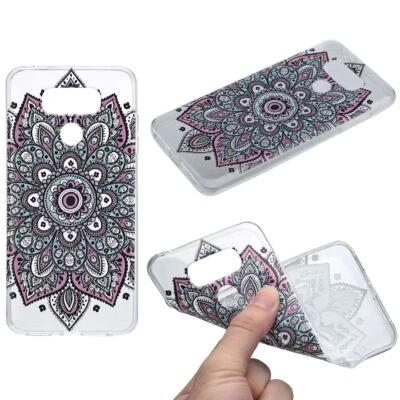 Henna Cover per LG G6 Custodia Protettiva Telaio Silicone Bumper Astuccio Tattoo - Immagine 1 di 4