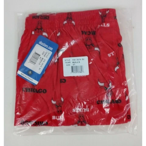 New Knights Apparel Official NBA Chicago Bulls Pajama Pants Size 4T Cover