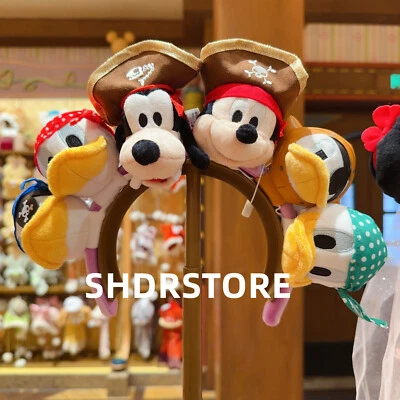 Disney 2025 Mickey Mouse Donald Duck Goofy Piratas 6 Cabezas Oreja Diadema Disneyland Foto 1 de 4