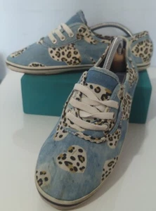 Vans Pumps Cedar Cheetah Hearts Blau Retro UK 5,5 - Bild 1 von 9