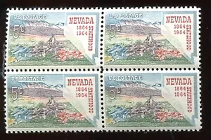 USA BRIEFMARKEN SC1248 5c NEVADA STATEHOOD CENTENIAL B4 POSTFRISCH (W942) 1964 - Bild 1 von 2