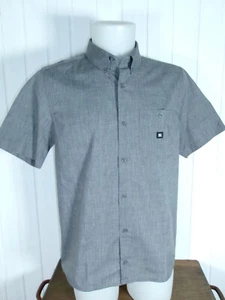Chemise coton polyester gris logo poche DC SHOES M/40 manches courtes - Imagen 1 de 4