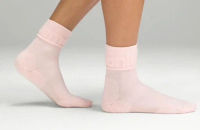 Nuevos calcetines de felpa plegables Lululemon Daily Stride - batido de fresa - talla L Foto 1 de 2