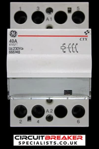 GENERAL ELECTRIC 40 AMP DREIFACHPOL KEIN SCHÜTZ 230 V AC DC SPULE 666148 - Bild 1 von 7