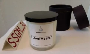 I Love Myself by WELLNESS REPUBLIC Vibrant Orchids Scented Soy Wax Candle 9½ oz - Picture 1 of 10
