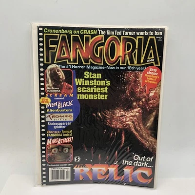 Fangoria No 1 Horror Magazine #160 Mar 1997 The Relic Men In Black Mars Attacks - Image 1 of 4