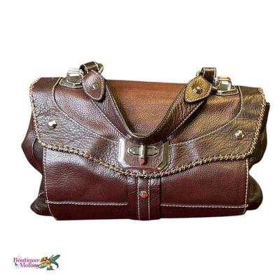 Bolso Mensajero OR By Oryany Marrón Tejido Cuero Guijarro Bolso de Mano Foto 1 de 4