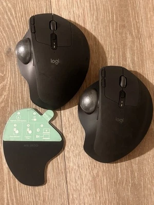 2x Logitech MX ERGO Wireless Trackball Mouse M-R0065 - 1 Metal Plate/NO Dongles - Image 1 of 4