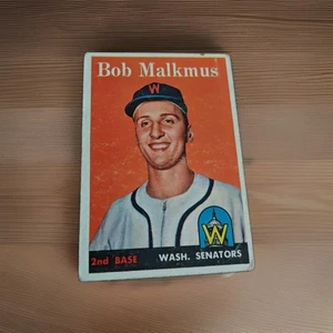 1958 Topps #356 Bob Malkmus RC Baseball Card Washington Senators 2B Vtg - Picture 1 of 2